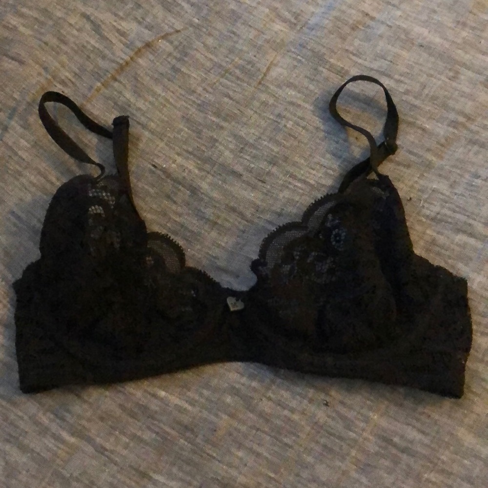 BlackHeart Black Lace Bralette